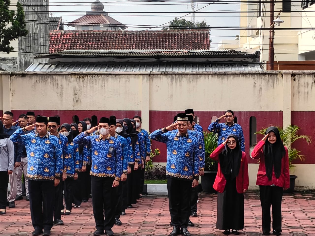Pegawai KemenHAM DIY Kenakan Seragam KORPRI, Semarakkan Upacara Hari Pahlawan 2025