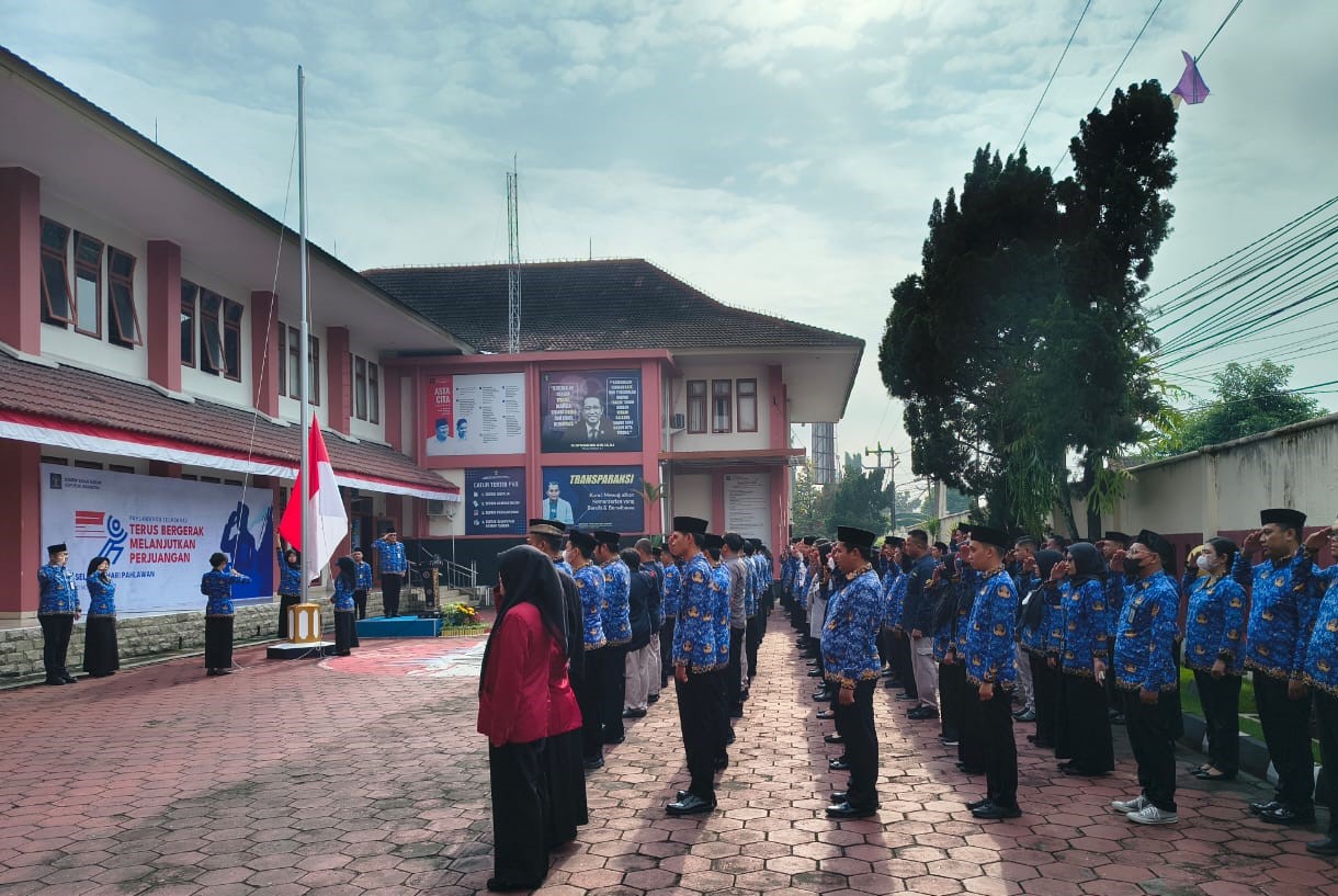 Berbaris dalam Biru KORPRI, Menyalakan Semangat Pahlawan di KemenHAM DIY