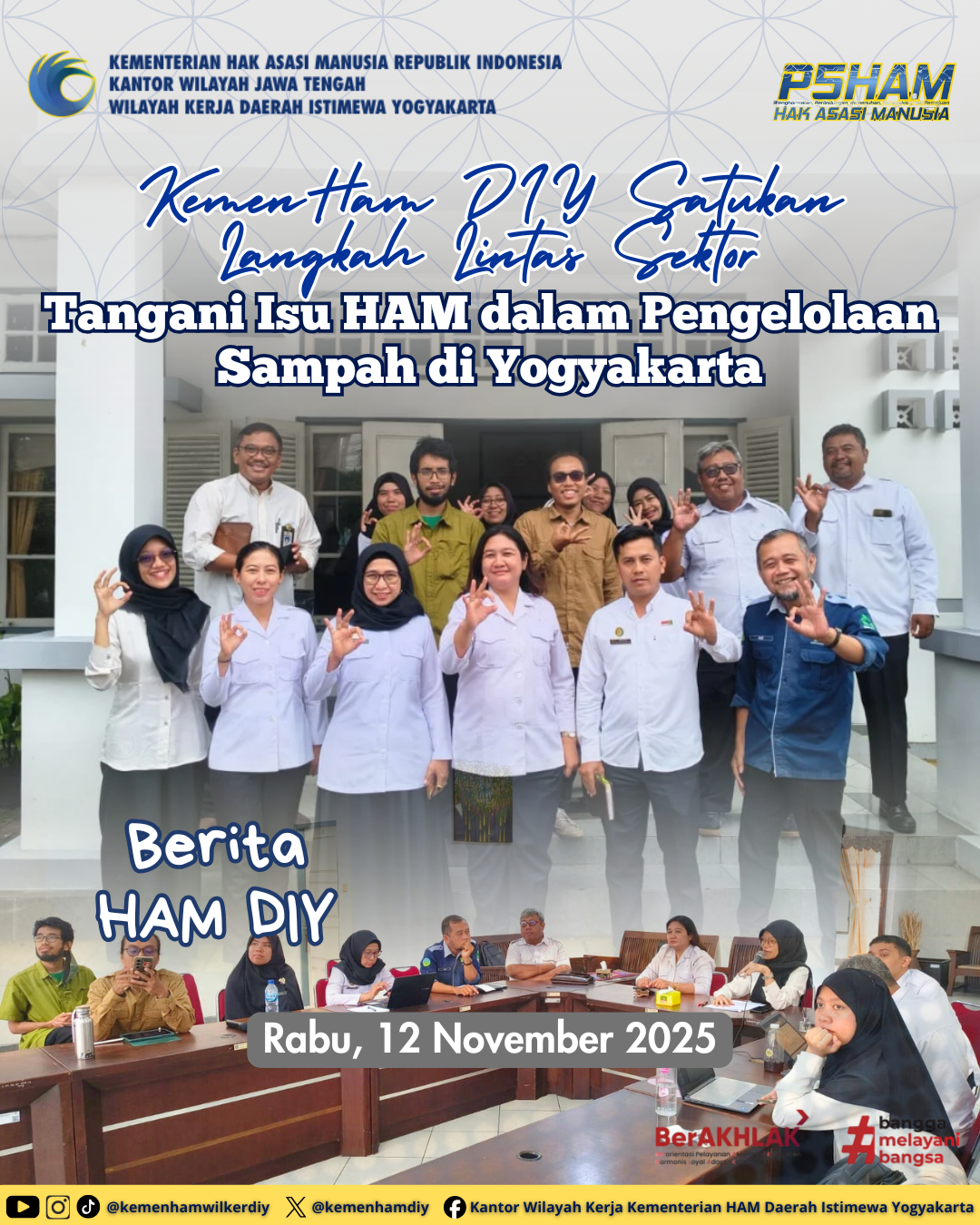 Tangani Isu HAM, KemenHAM DIY Satukan Langkah Lintas Sektor dalam Pengelolaan Sampah di Yogyakarta