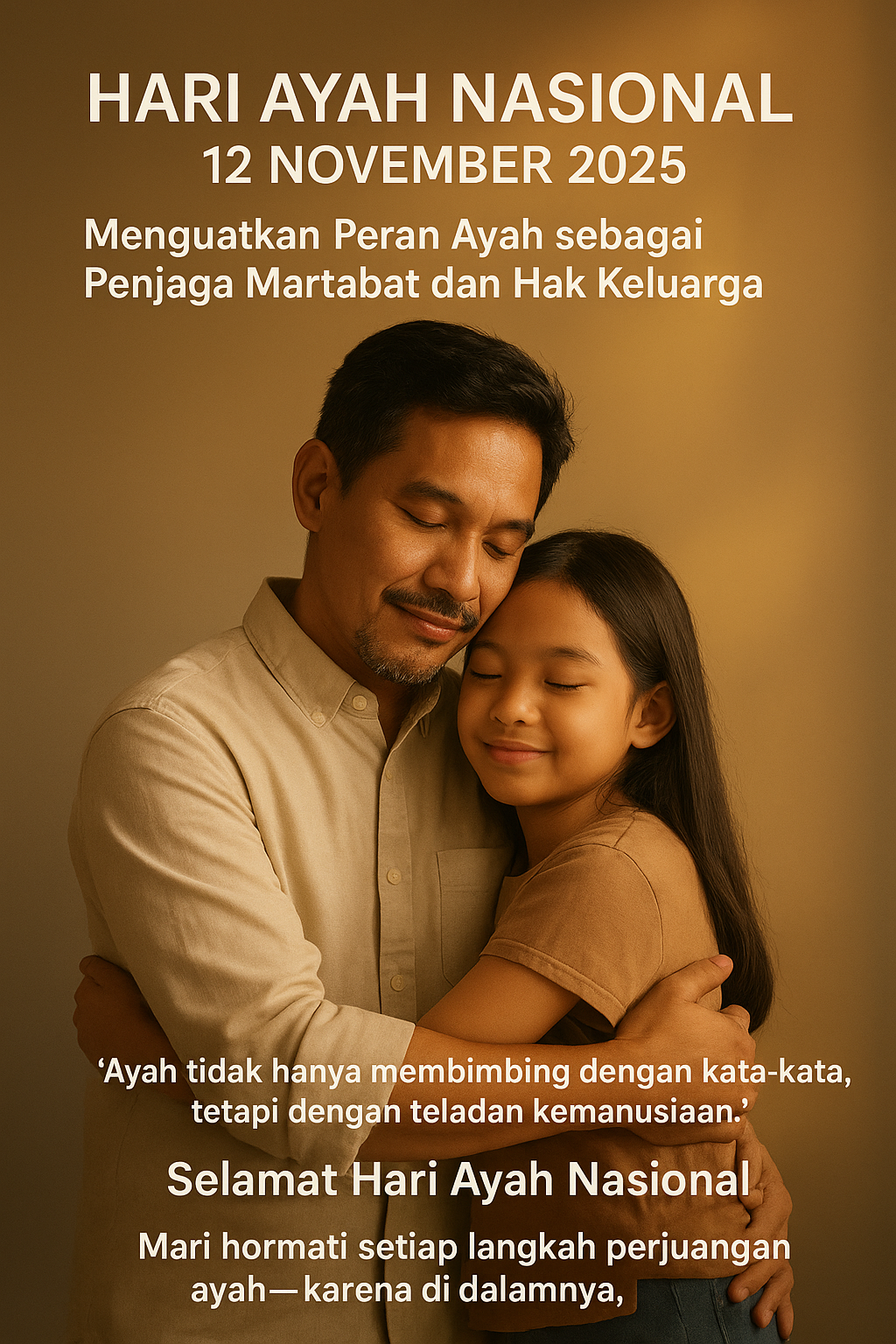 Menguatkan Peran Ayah sebagai Penjaga Martabat dan Hak Keluarga